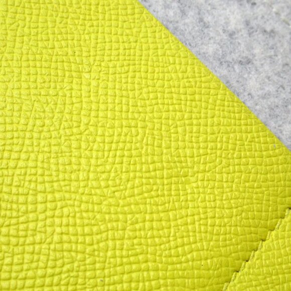 HERMES TooDoo Clutchbag gray x navy x yellow felt/VeauEpsom Leather - Picture 12 of 13